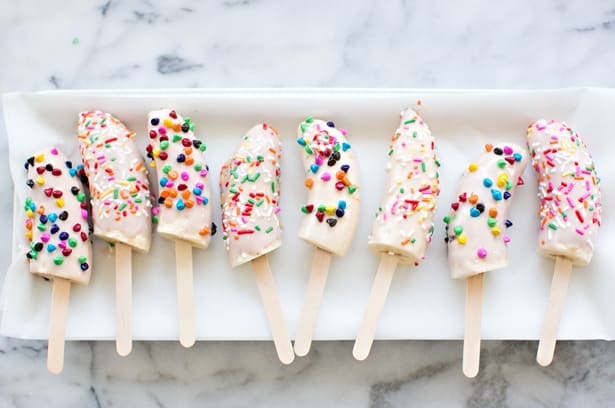 Image: Frozen banana pop treats