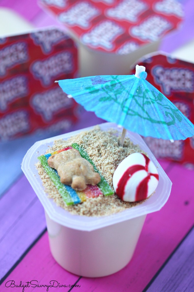 Image: A summer-themed pudding snack cup