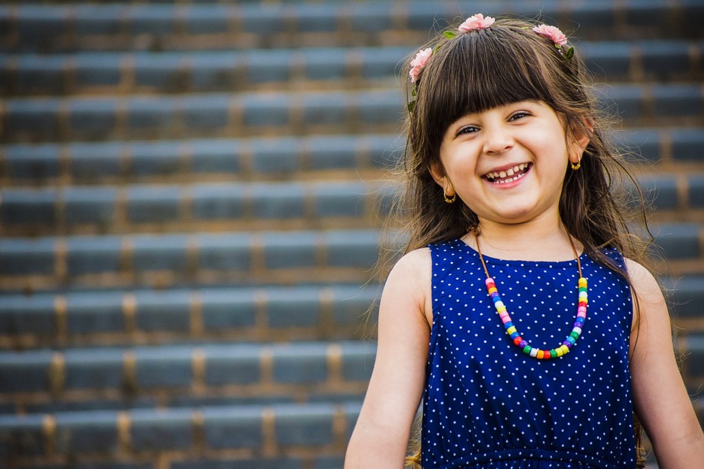 Image: A smiling preschool-aged girl
