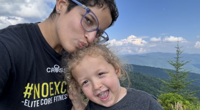 Miami Mom Collective Welcomes MIA Mom Pree Image: A mother and son with mountains in the background