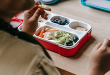 Breaking Bread: 5 Easy Non-Sandwich Lunchbox Ideas Image: A student eating from a lunchbox at school