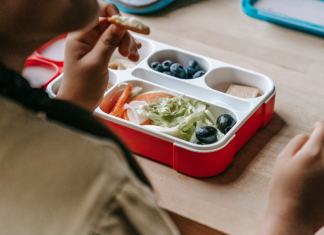 Breaking Bread: 5 Easy Non-Sandwich Lunchbox Ideas Image: A student eating from a lunchbox at school